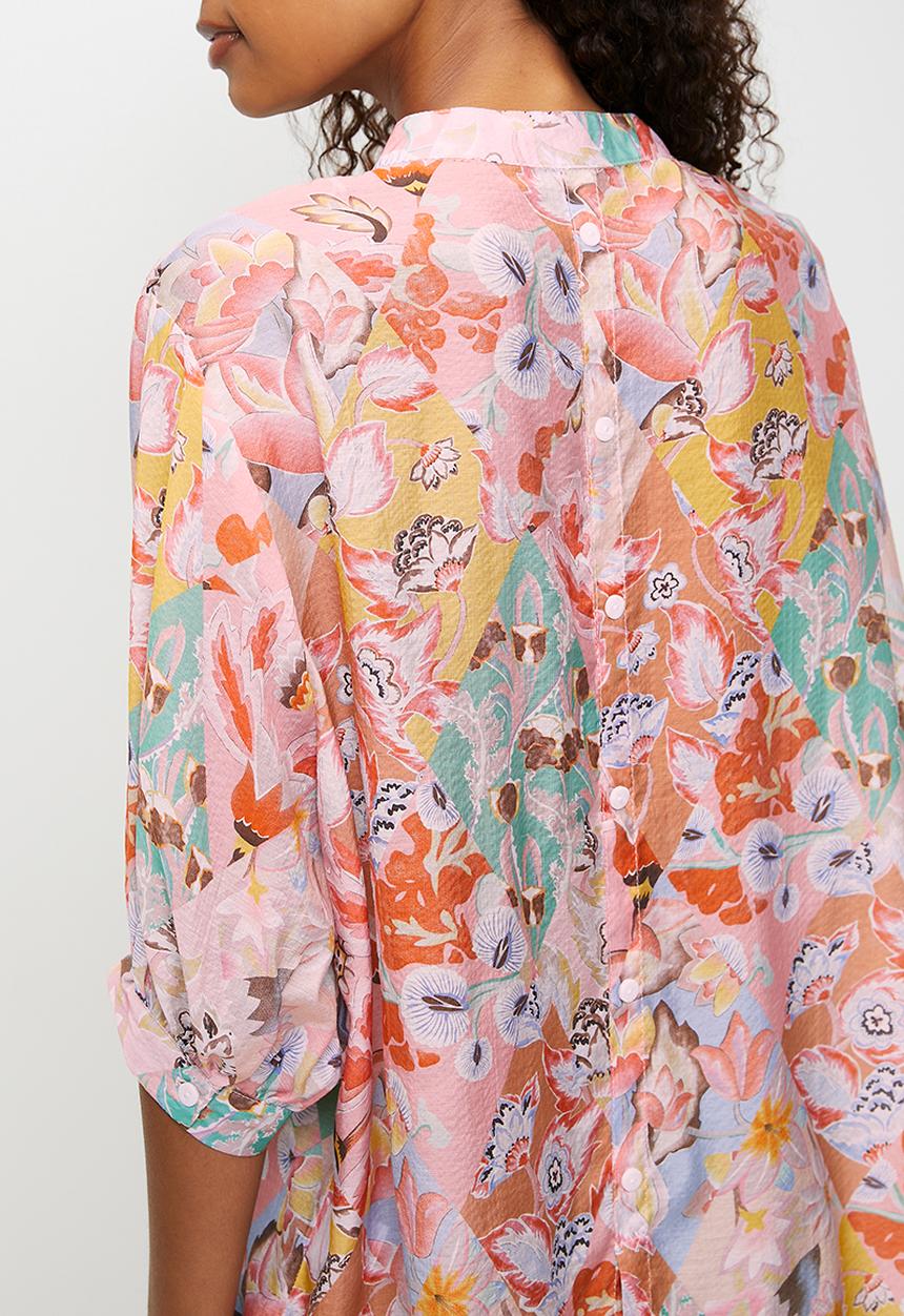 Stella Morgan - Half sleeve Batwing Blouse - Multi Pink