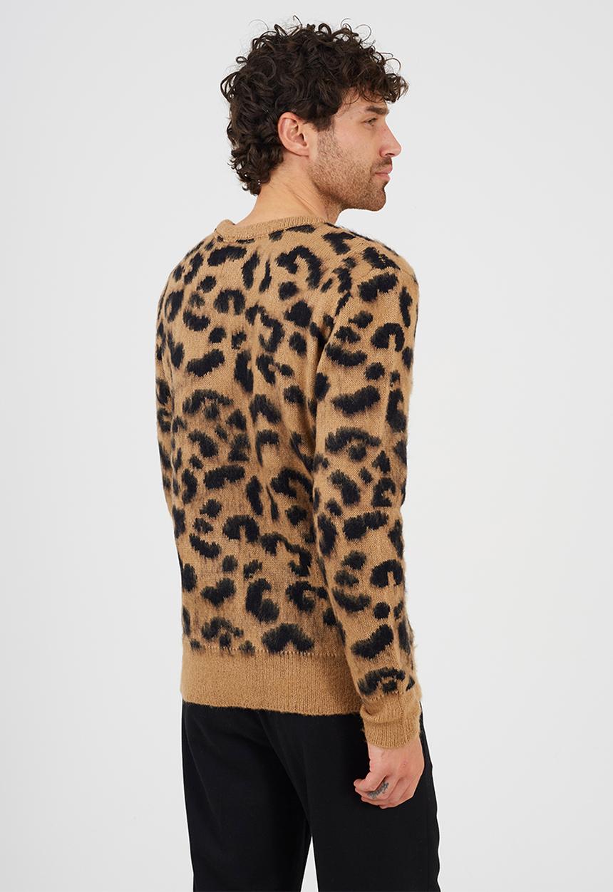 Brave Soul - Crew Neck Jumper - Tan/Jet Black