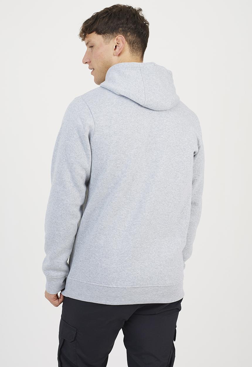 Brave Soul - Hoodie With Cross Over Hood - Lt Grey Marl