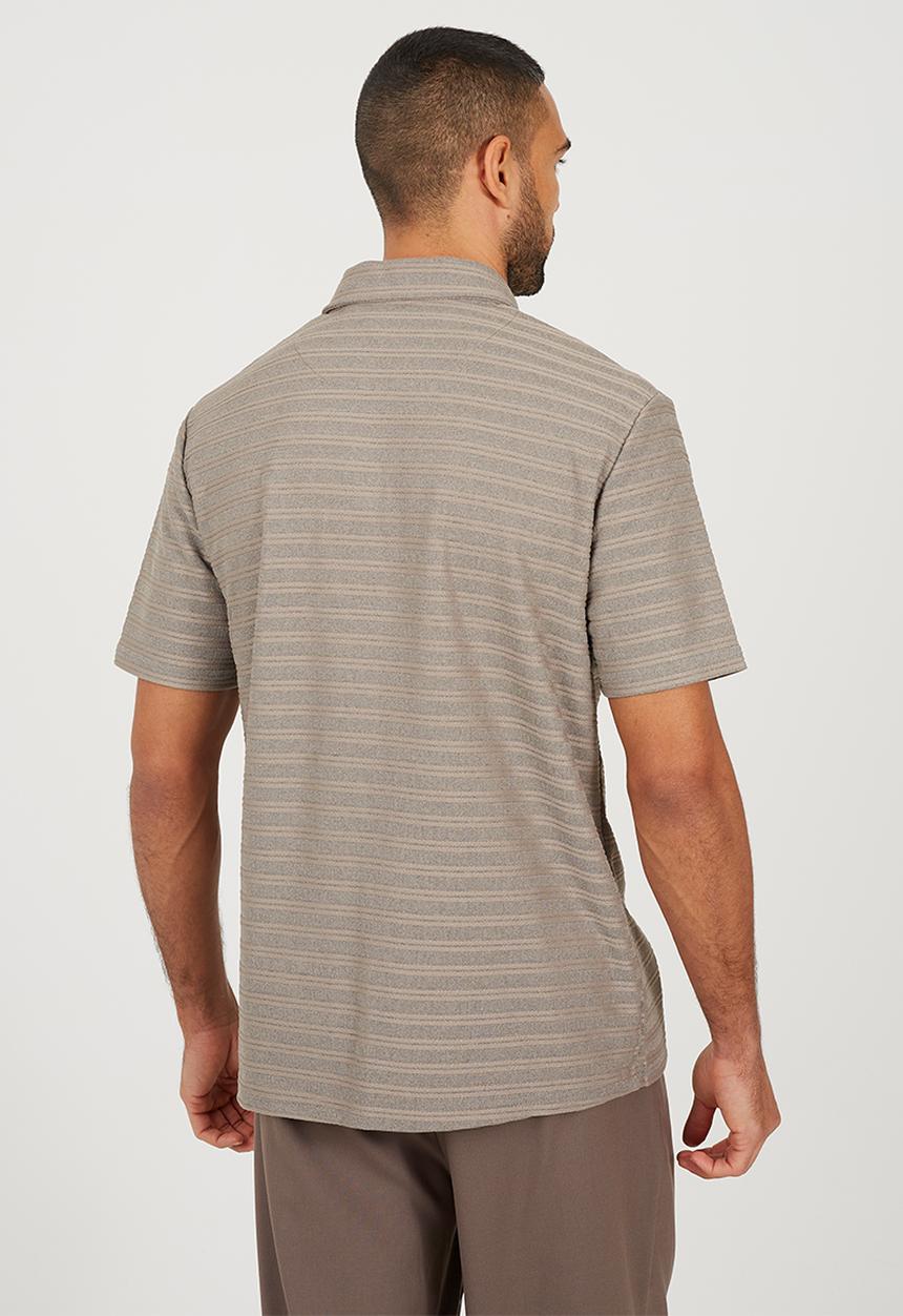 Brave Soul - Trophy Polo Neck - Brown & Grey