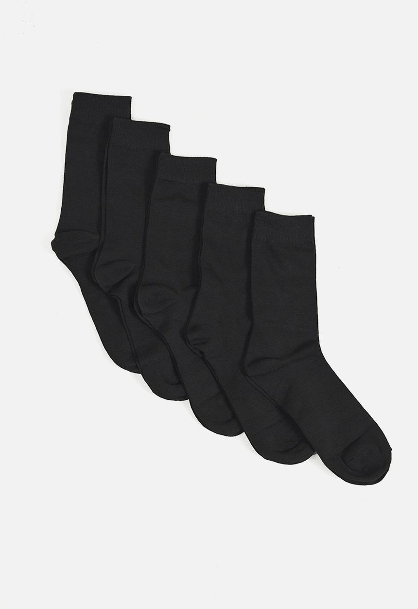Brave Soul - 5 Pack Socks - Black