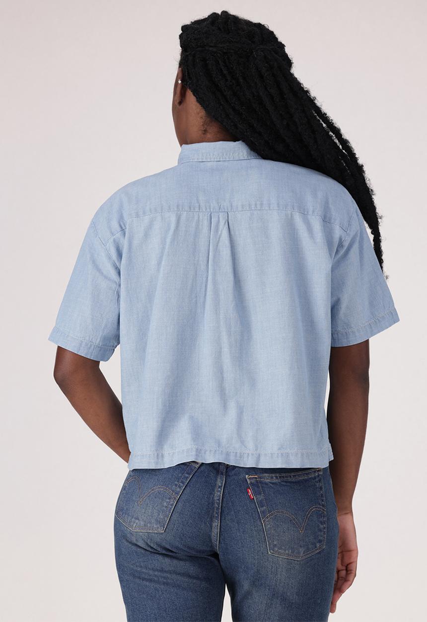 Levi’s® - Harlie short sleeve cropped shrt z - brass organ