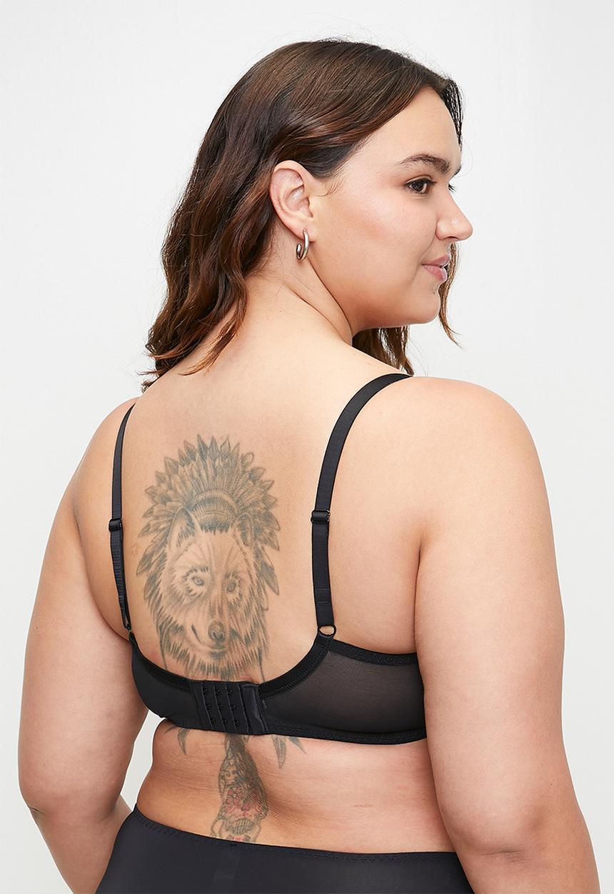 DORINA - Light padded soft bra - black/beige