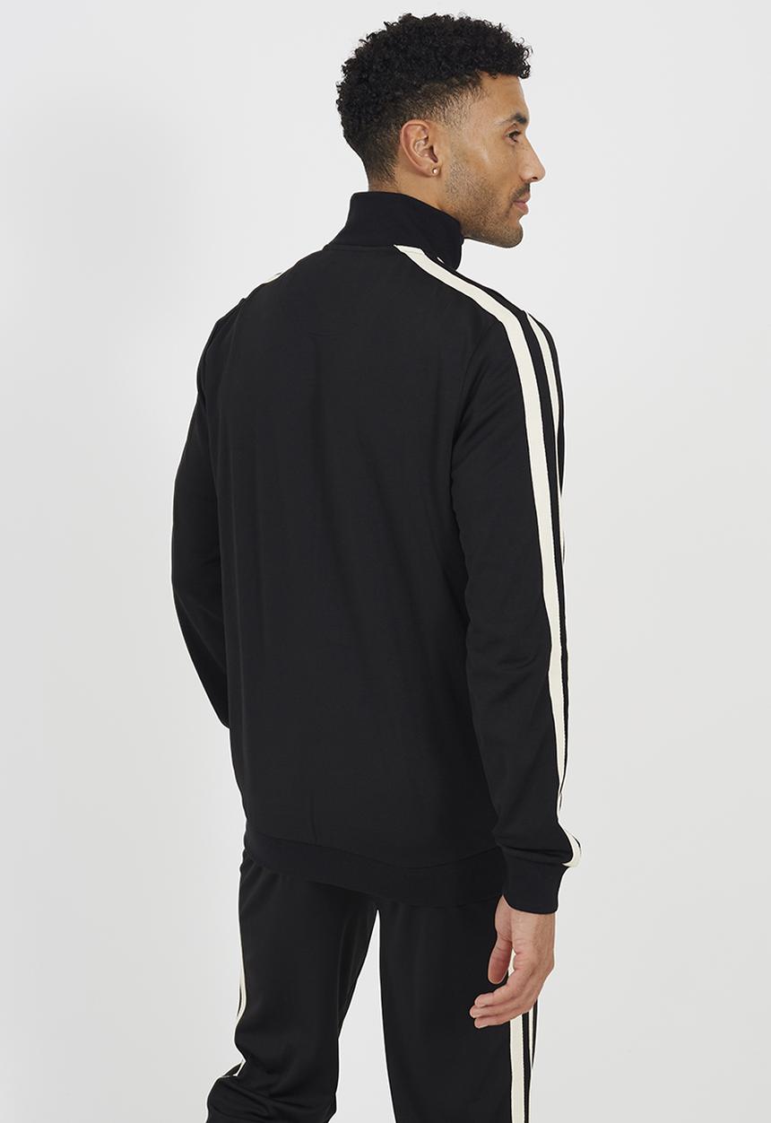 Brave Soul - Zip Track Top Concealed Nylon Zip - Jet Black