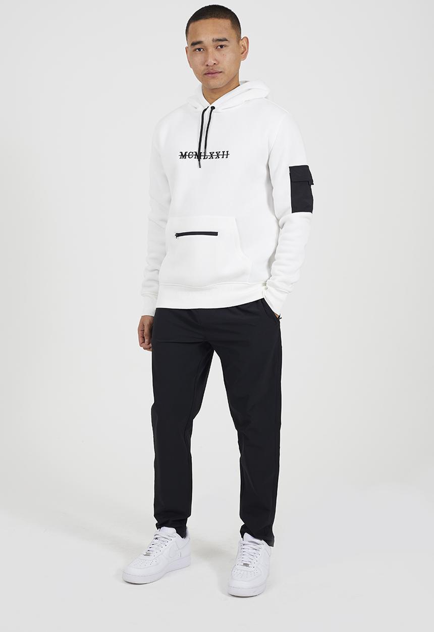 Brave Soul - Hoodie With Embroidery - Cream