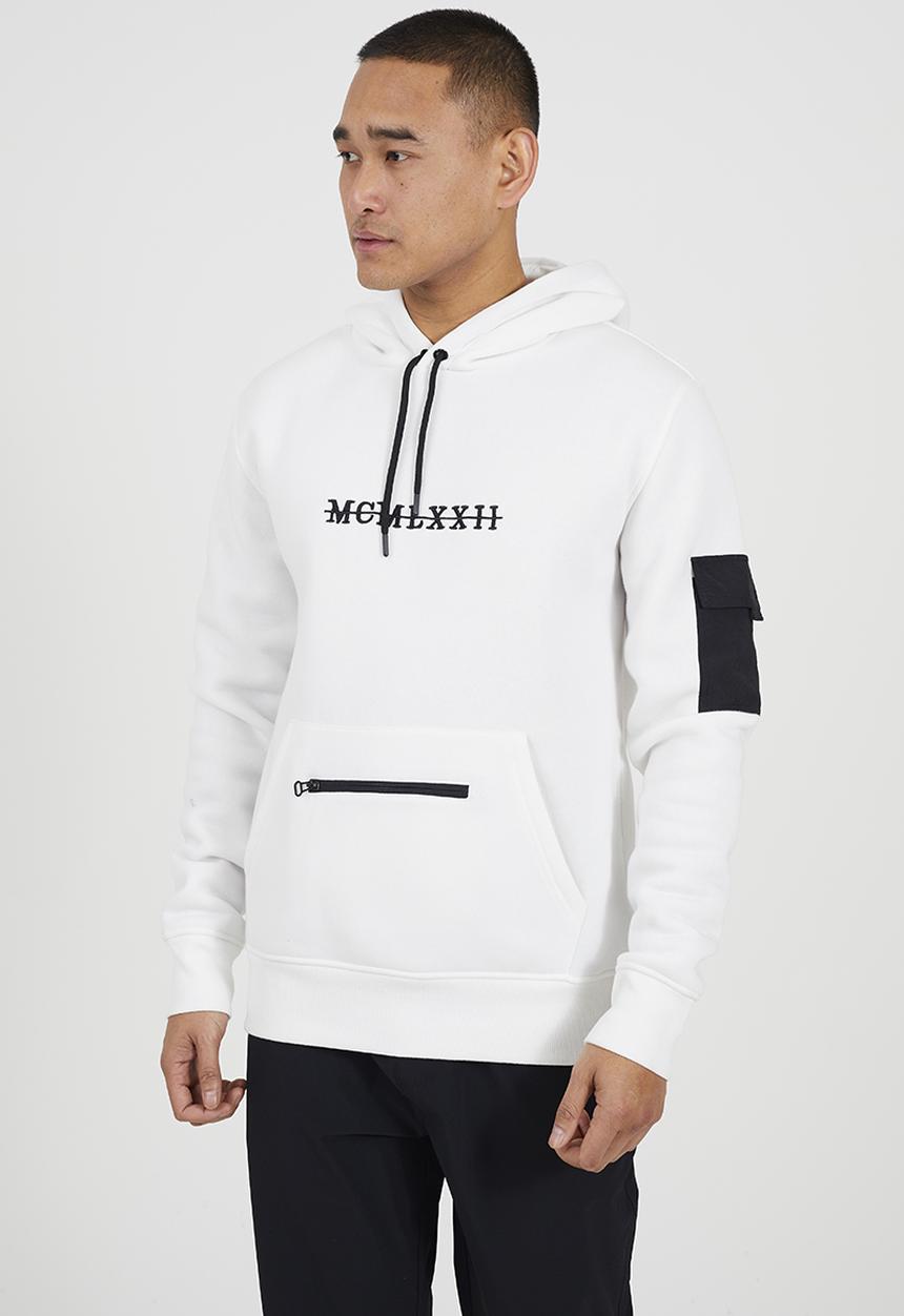 Brave Soul - Hoodie With Embroidery - Cream