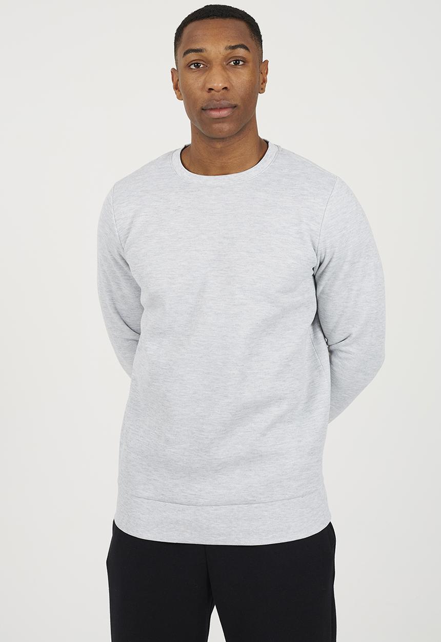 Brave Soul - Crew Neck Sweatshirt - Light Grey Marl