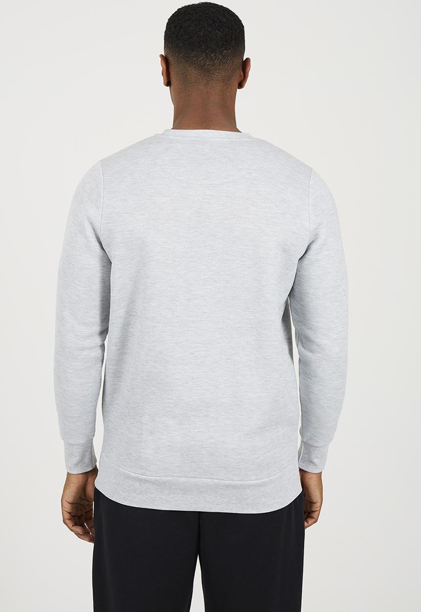 Brave Soul - Crew Neck Sweatshirt - Light Grey Marl