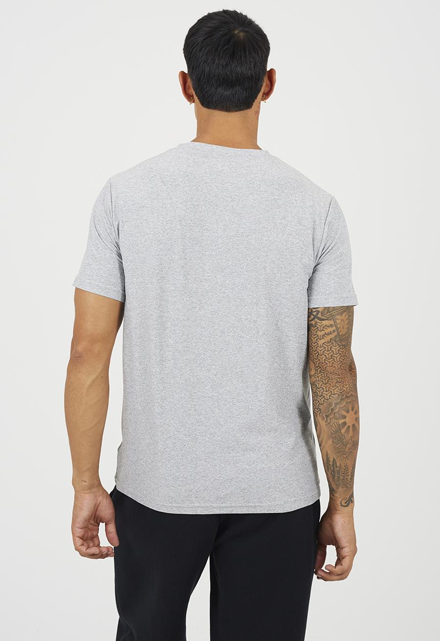 Brave Soul - Crew Neck Short Sleeve T-Shirt - Light Grey Marl