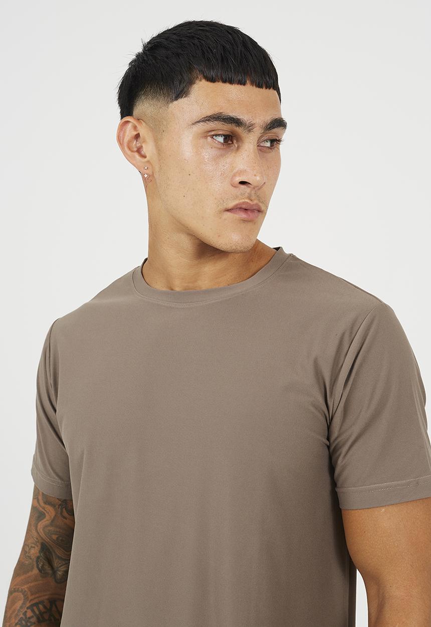 Brave Soul - Crew Neck Short Sleeve T-Shirt - Light Brown