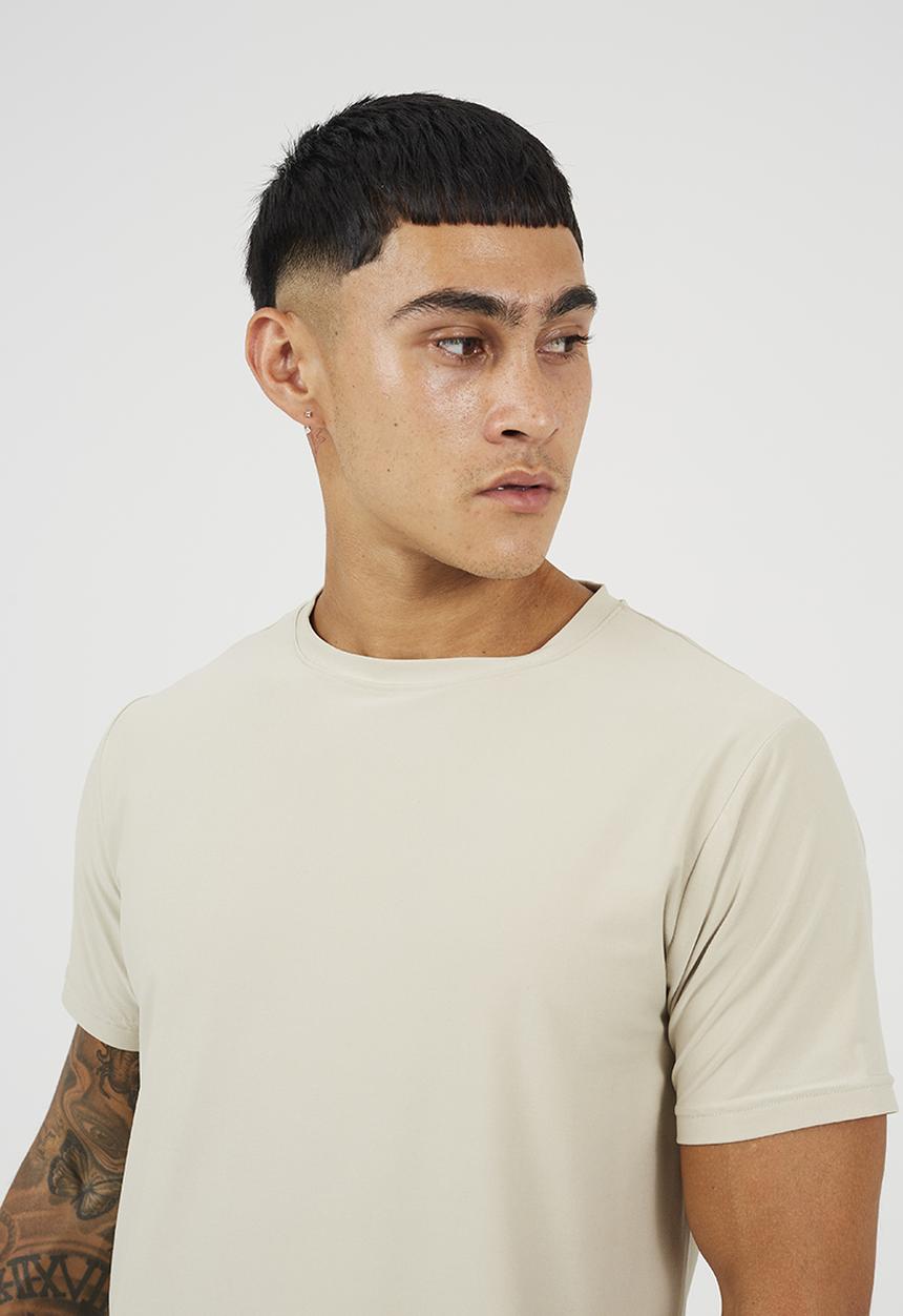 Brave Soul - Crew Neck Short Sleeve T-Shirt - Light Stone