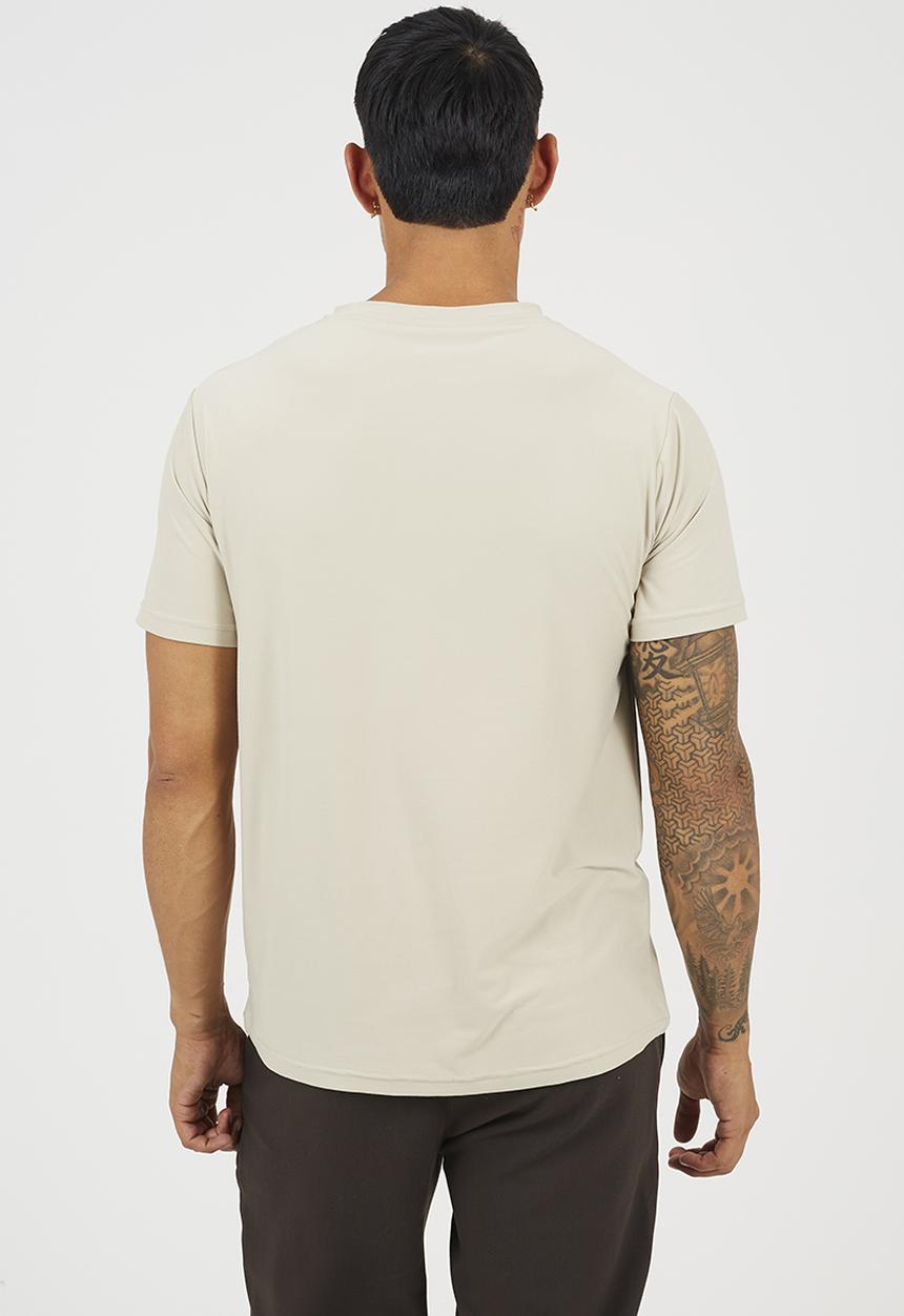 Brave Soul - Crew Neck Short Sleeve T-Shirt - Light Stone