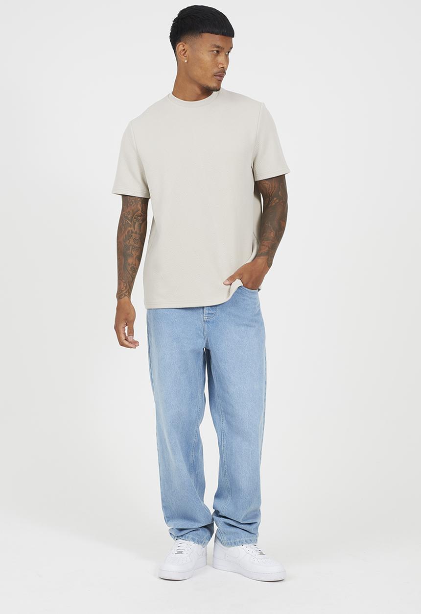 Brave Soul - Oversized Fit T-shirt  - Light Taupe