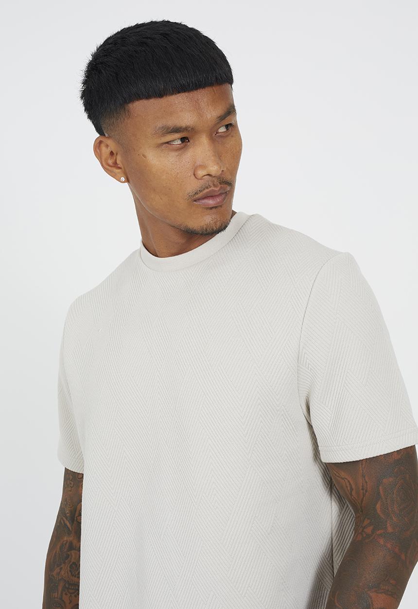 Brave Soul - Oversized Fit T-shirt  - Light Taupe
