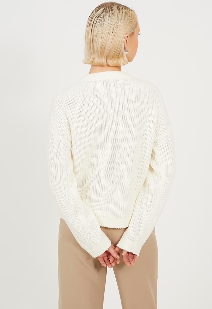 Brave Soul - Ladies Crew Neck - Cream