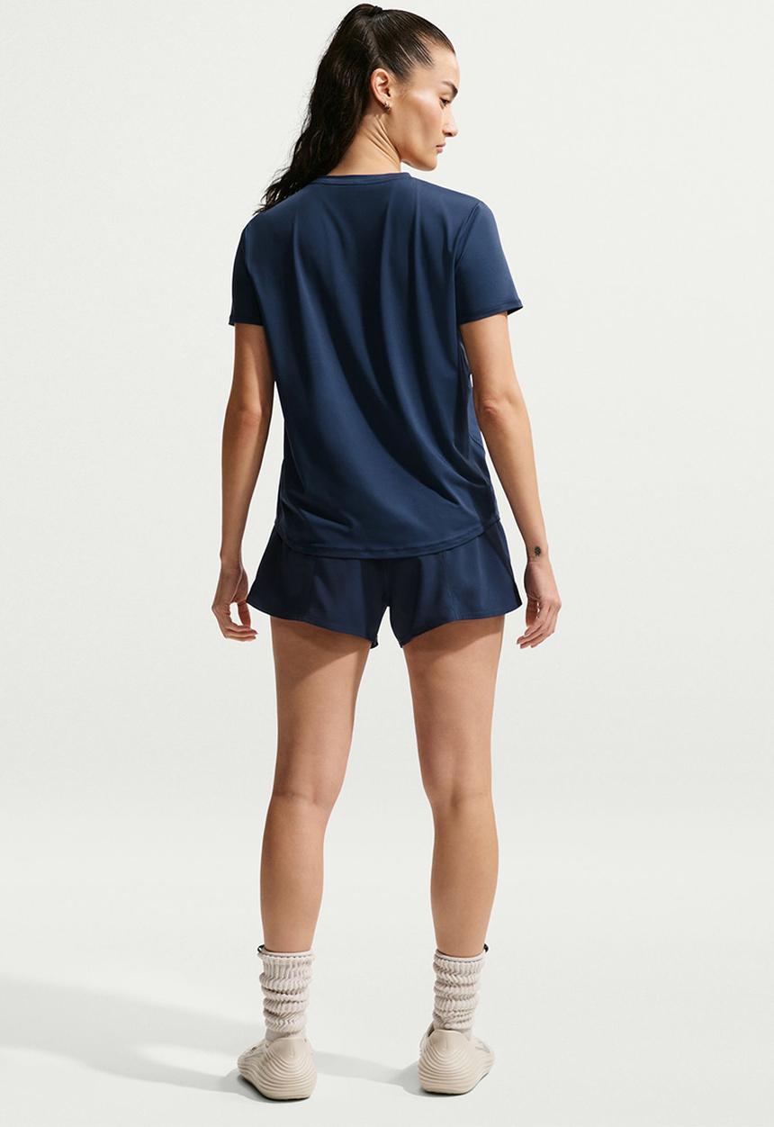 Nike - W Nk One Classic Df Ss Top - Midnight Navy/White