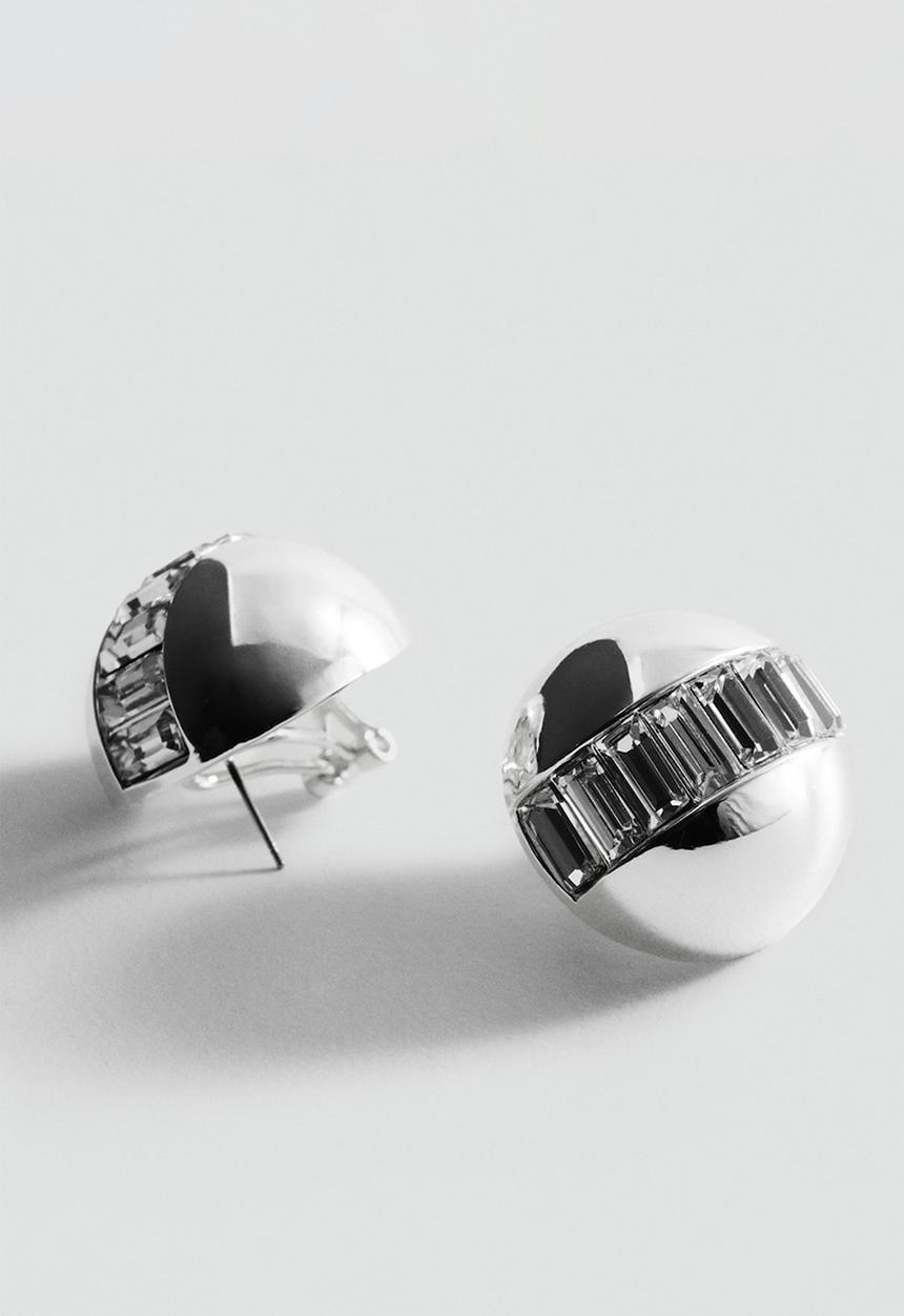 MANGO - Nerea earrings - silver