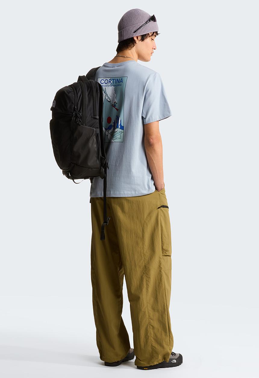 The North Face - Mountain Celebration Relaxed Fit Short Sleeve Tee-Graphic - Frost Grey