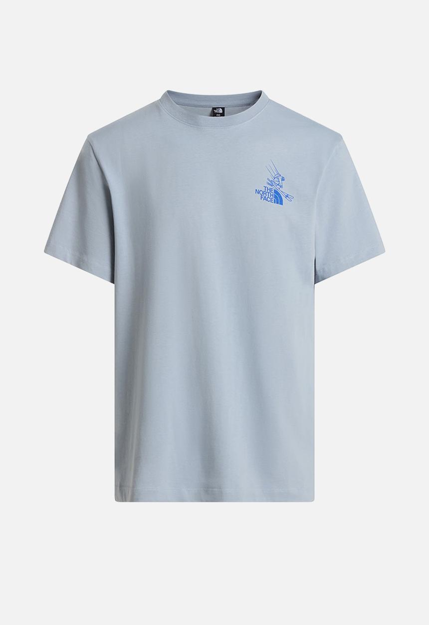 The North Face - Mountain Celebration Relaxed Fit Short Sleeve Tee-Graphic - Frost Grey