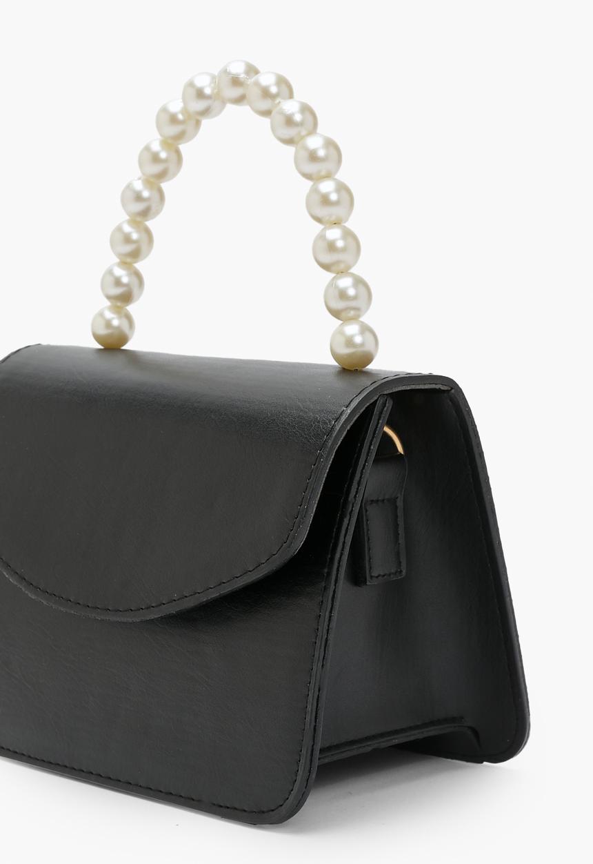 boohoo - Pearl Handle Grab Bag- Black