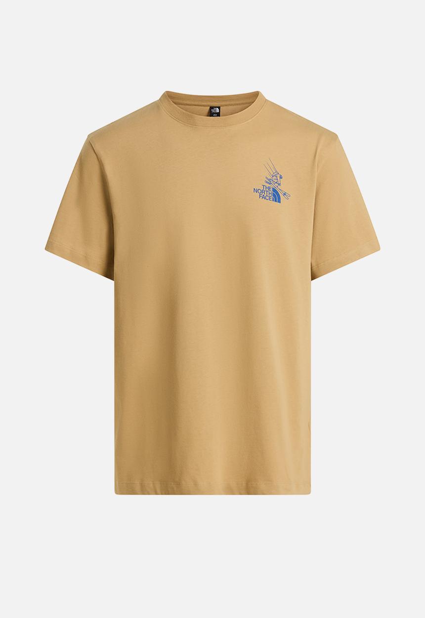 The North Face - M Mountain Celebration Relaxed Fit Short Sleeve Tee-Graphic - Khaki Stone