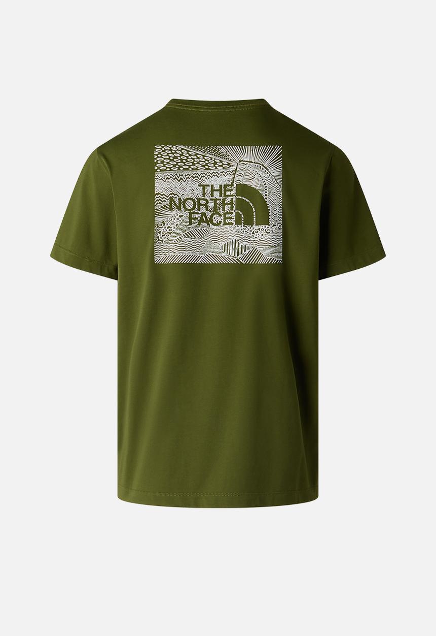 The North Face - M Box Nse Celebration Regular Short Sleeve Tee - Woodland Green