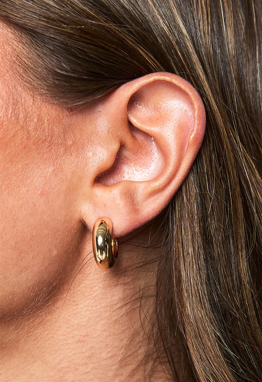 boohoo - Mini Hoop Earrings 6 Pack- Gold