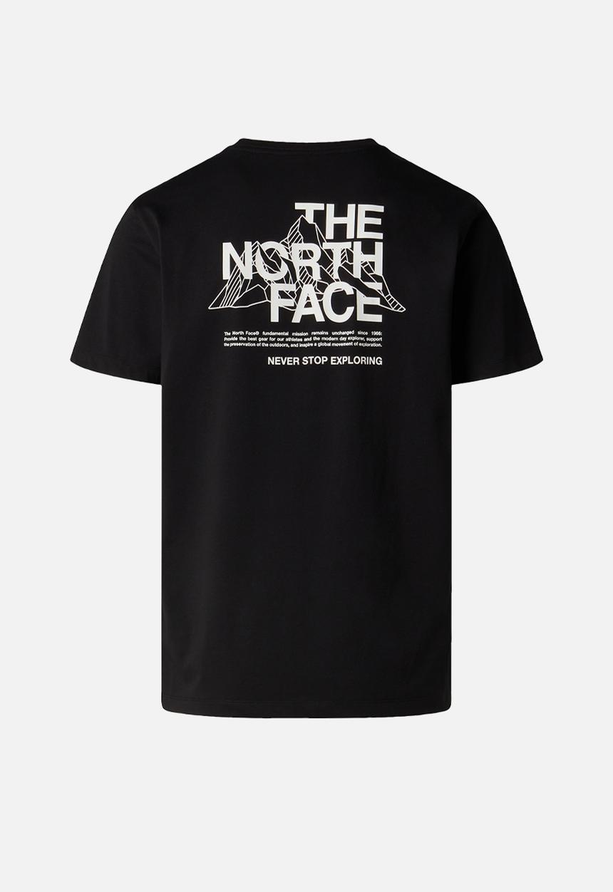 The North Face - Mountain Sketch  Regular Short Sleeve Tee-Graphic - Tnf Black