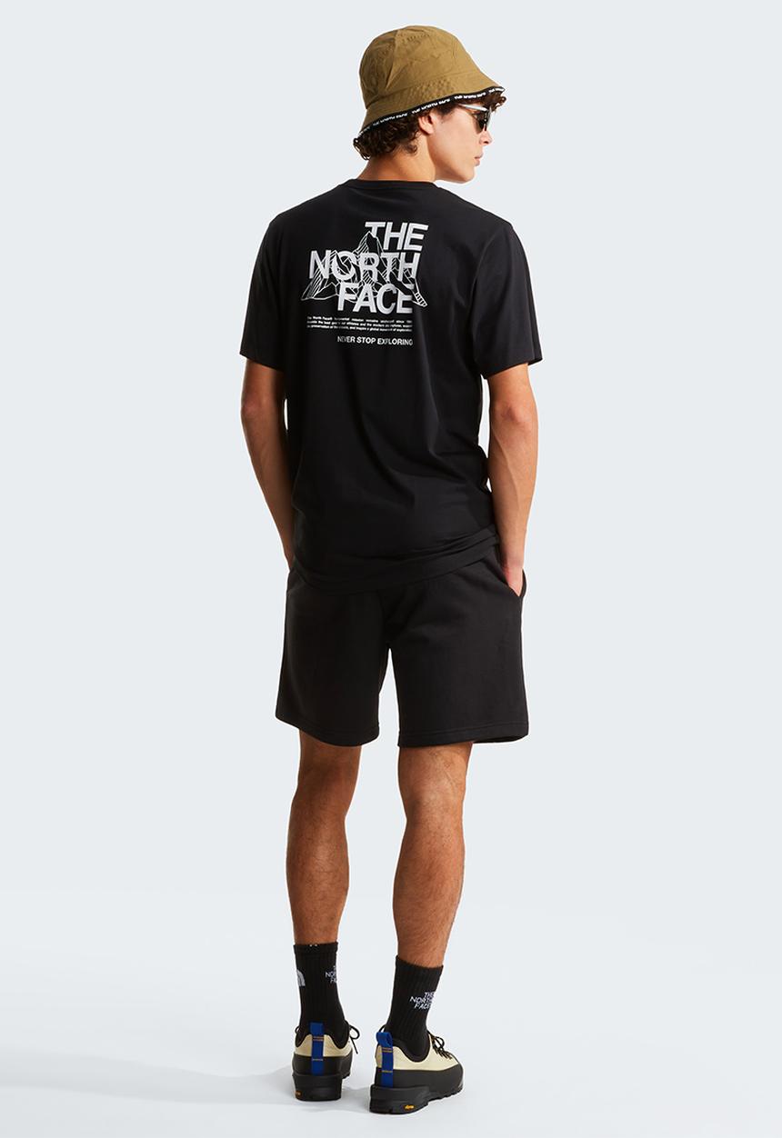 The North Face - Mountain Sketch  Regular Short Sleeve Tee-Graphic - Tnf Black