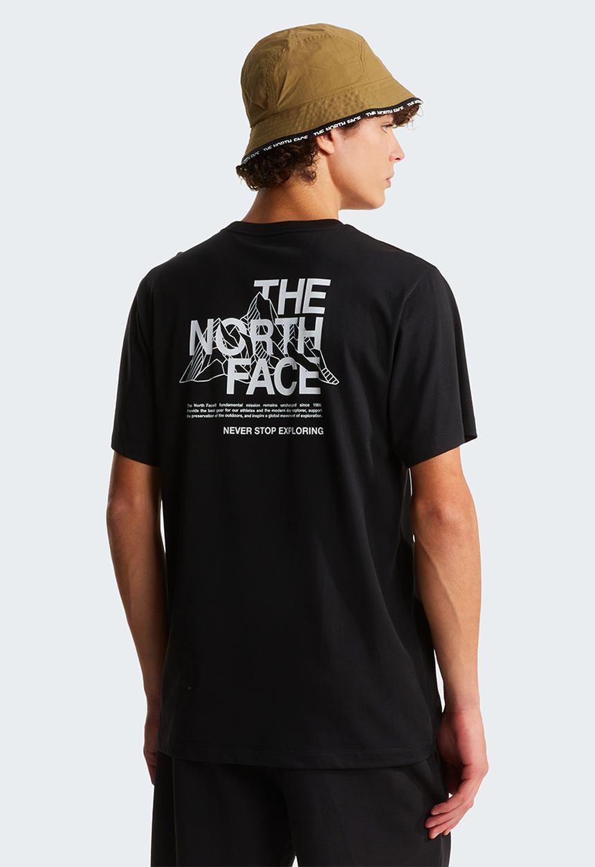 The North Face - Mountain Sketch  Regular Short Sleeve Tee-Graphic - Tnf Black