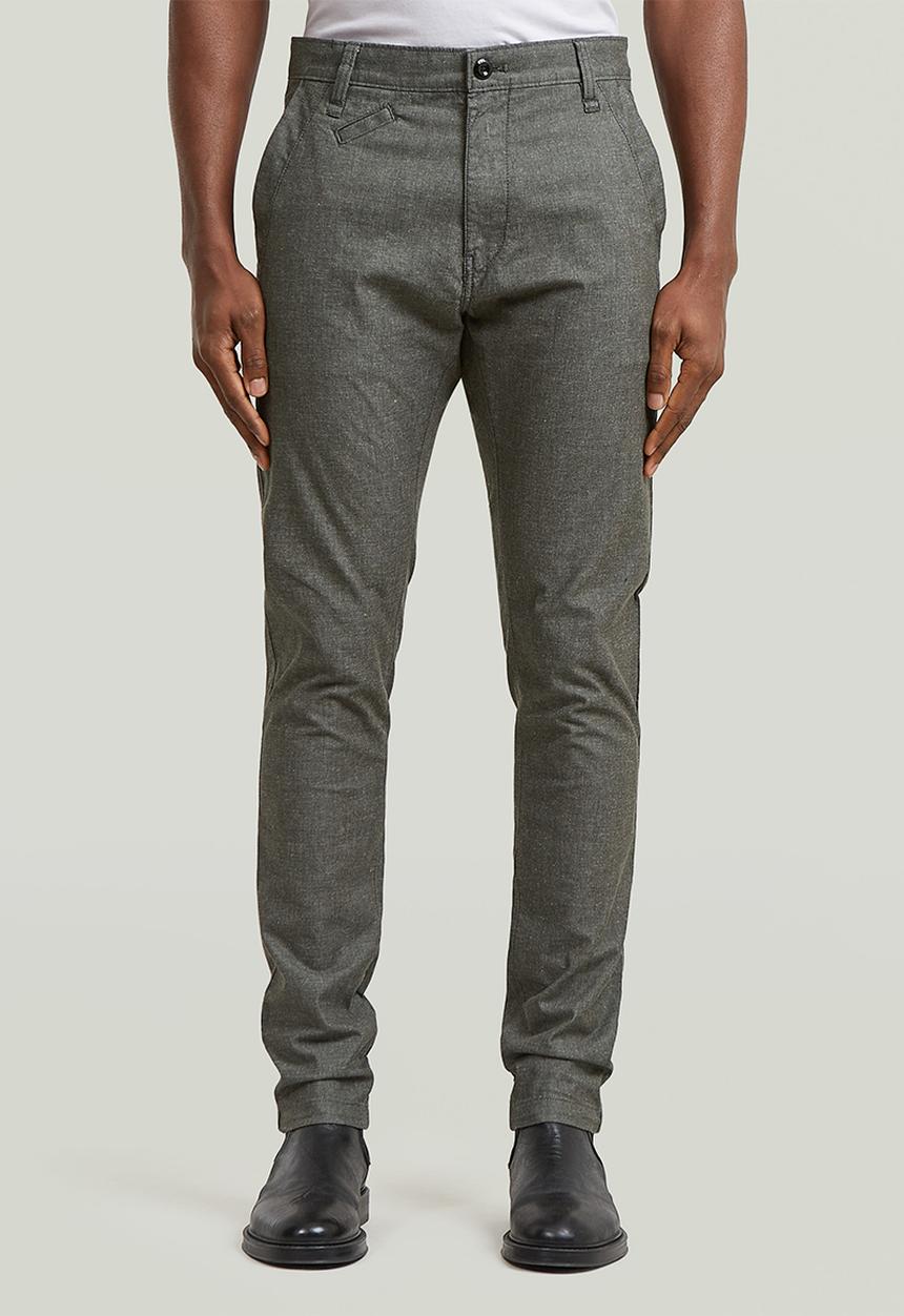 G-STAR - Bronson 3.0 Slim Chino - Asfalt/Milk Dobby