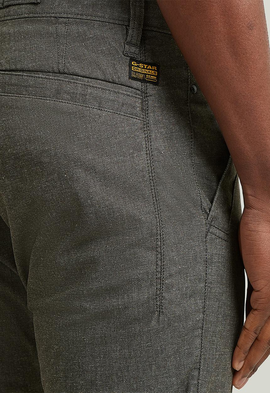 G-STAR - Bronson 3.0 Slim Chino - Asfalt/Milk Dobby