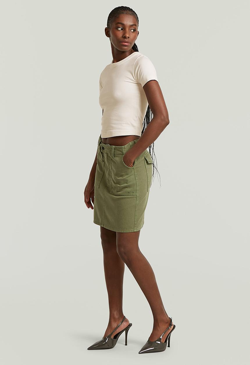 G-STAR - Short cargo skirt wmn - Four leaf clover gd