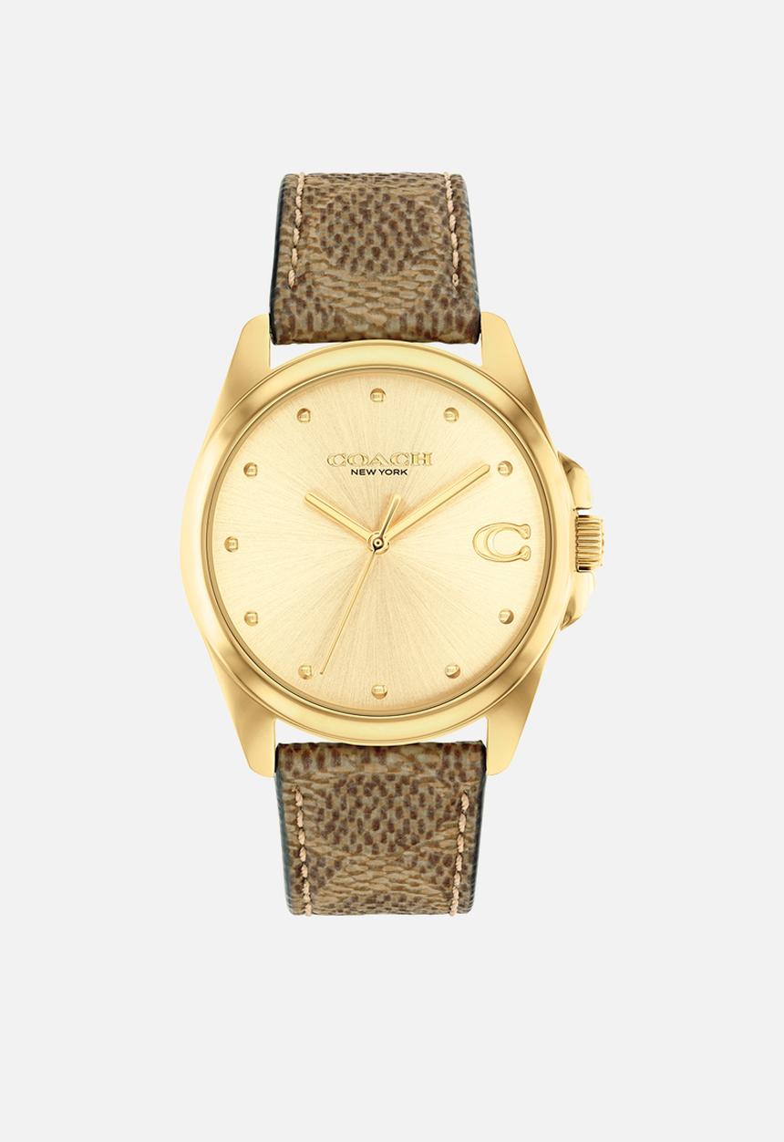 Coach - Greyson 14504111CH Watch - Brown & Gold