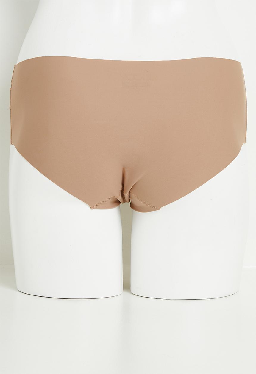 Cotton On - Invisible boyleg brief 2 pk - black/maple sugar