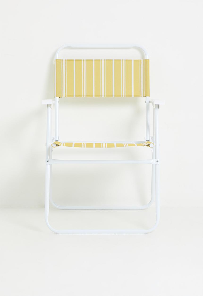H&S - Folding Beach Chair - Yellow