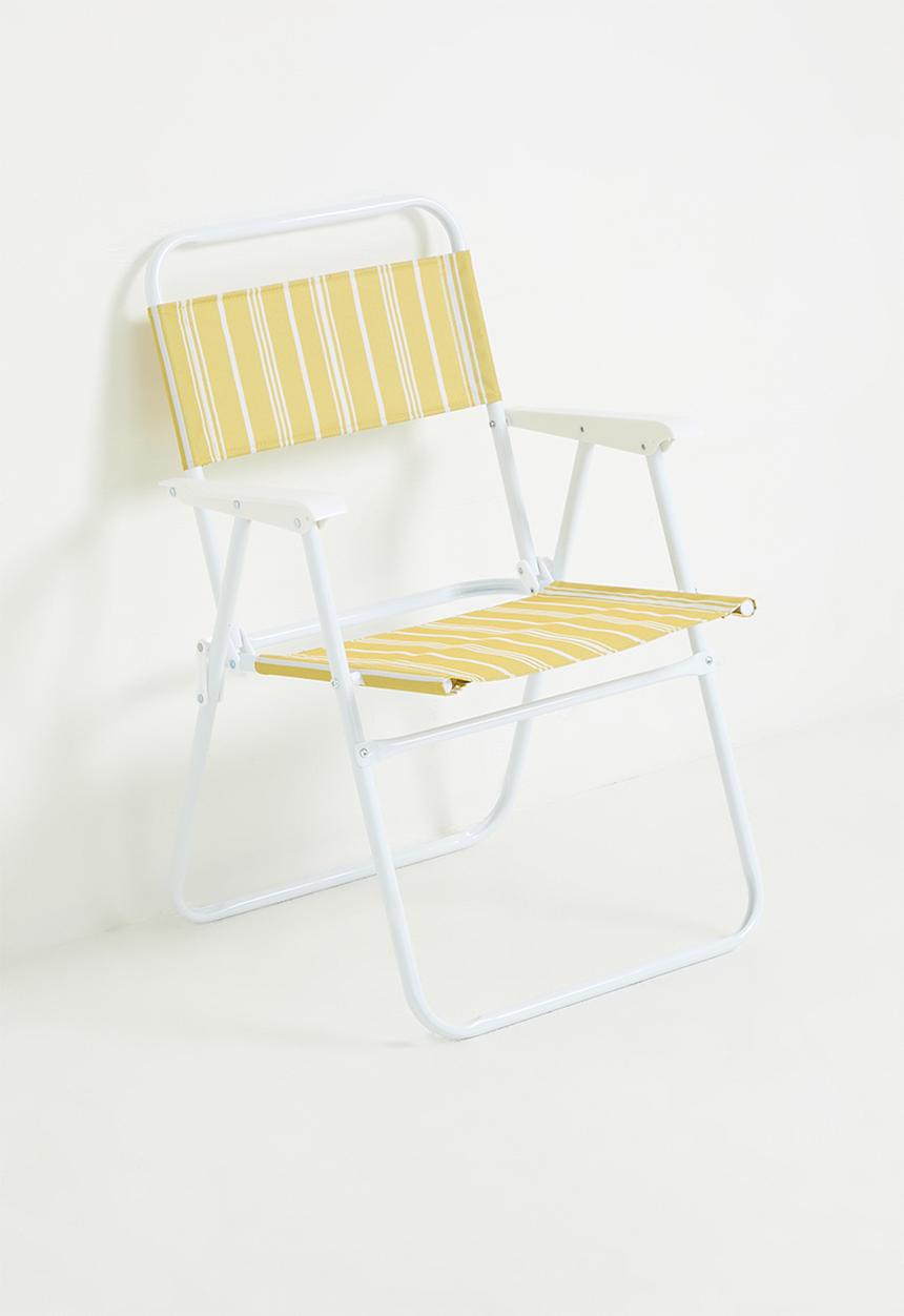 H&S - Folding Beach Chair - Yellow