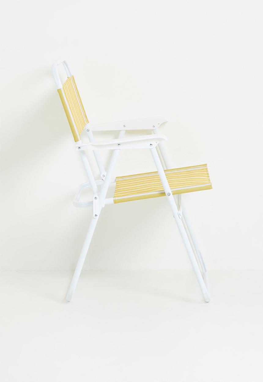 H&S - Folding Beach Chair - Yellow