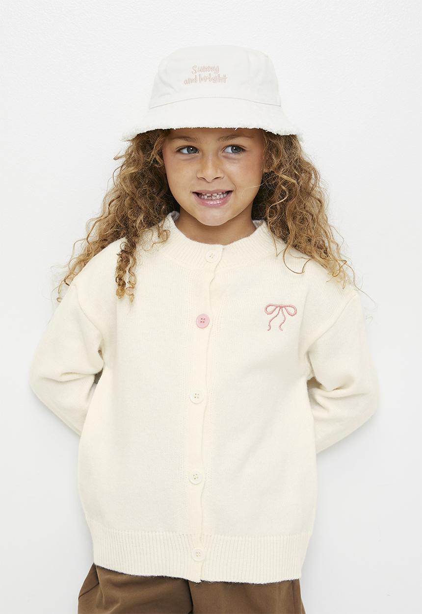 Pop Candy - High-neck cardigan - cream/pink