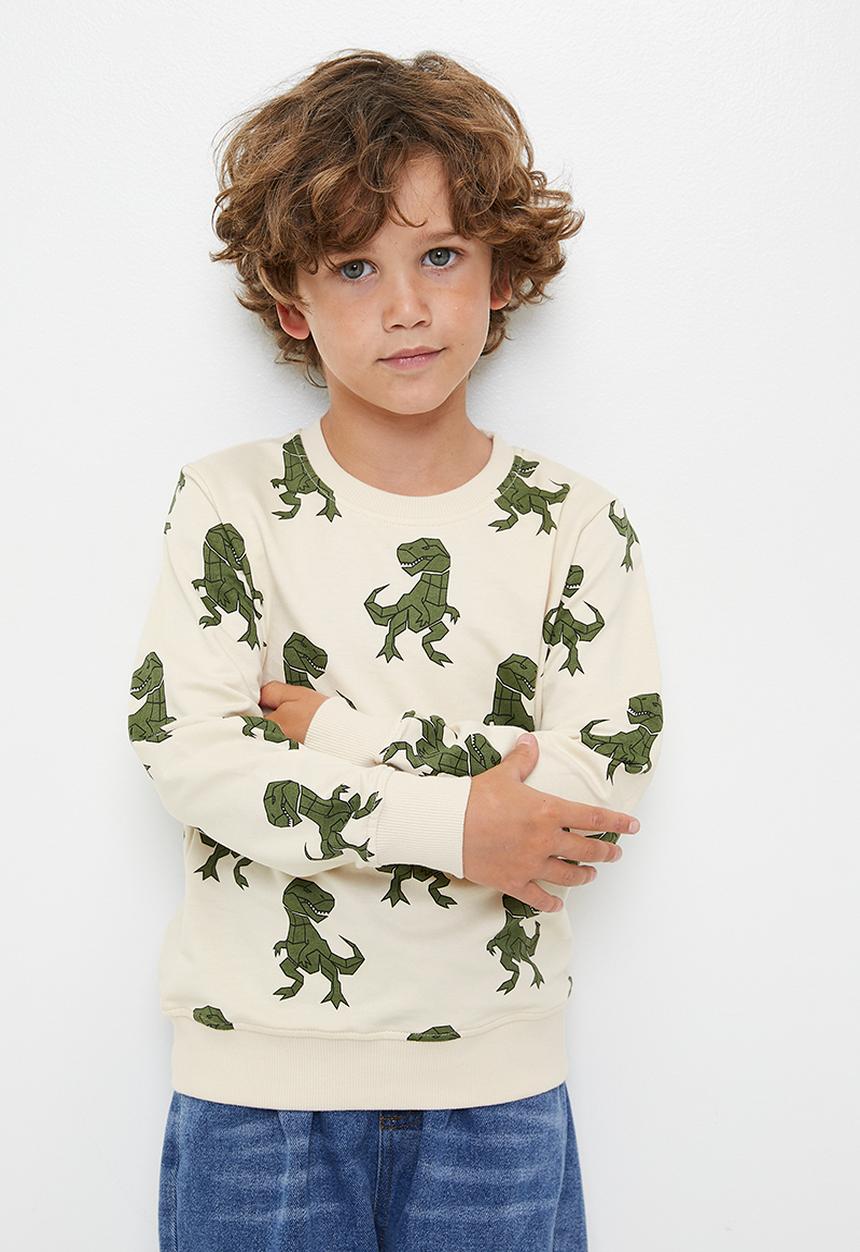 Pop Candy - Printed sweatshirt - off white/dino