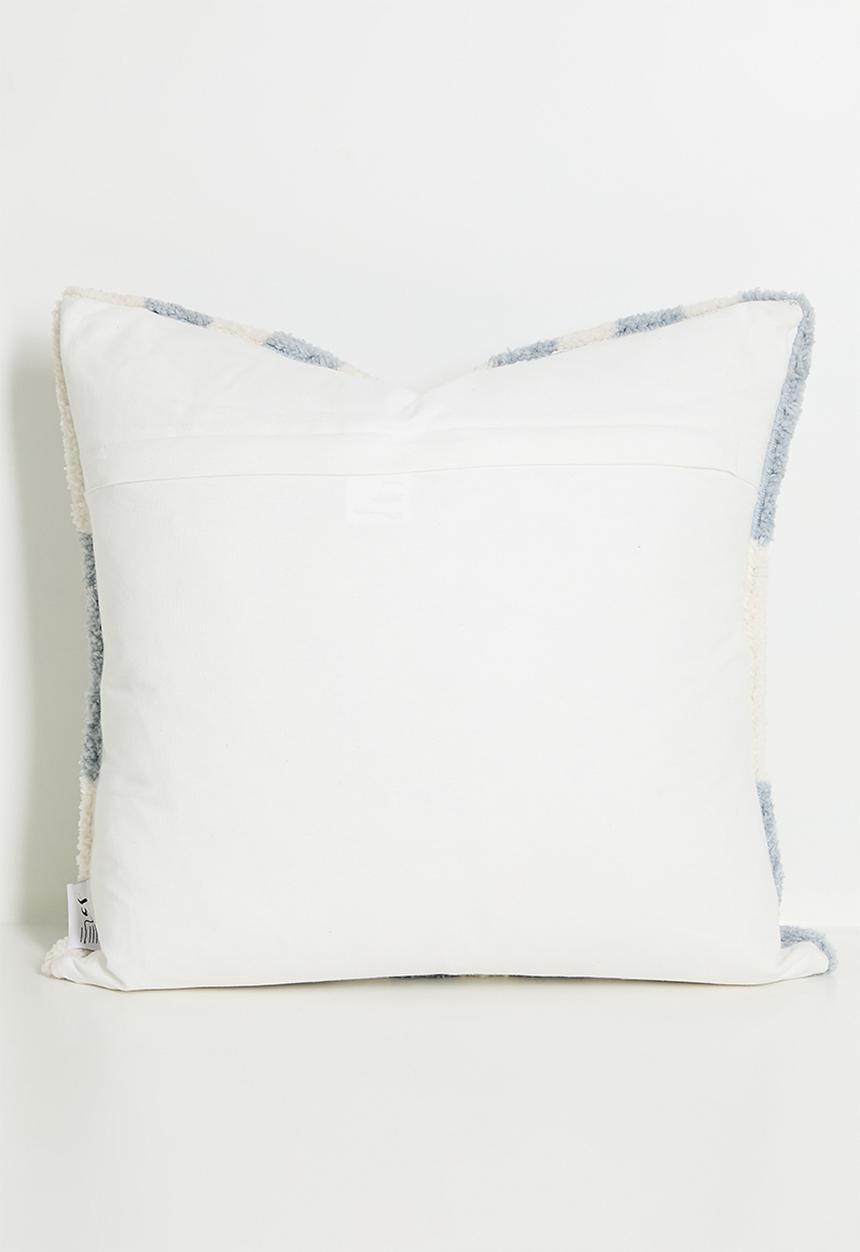 Sixth Floor - Knitted Cushion Cover - Blue