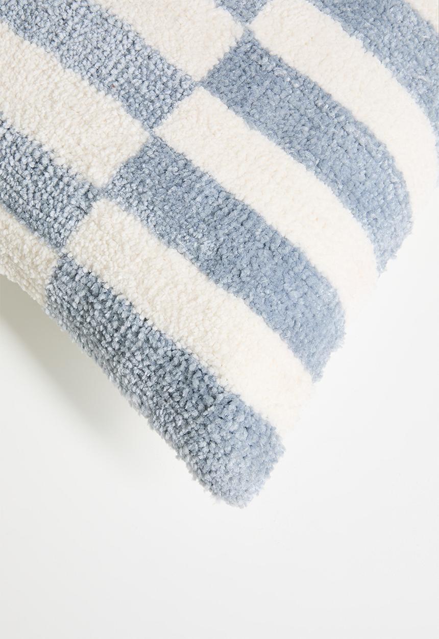 Sixth Floor - Knitted Cushion Cover - Blue