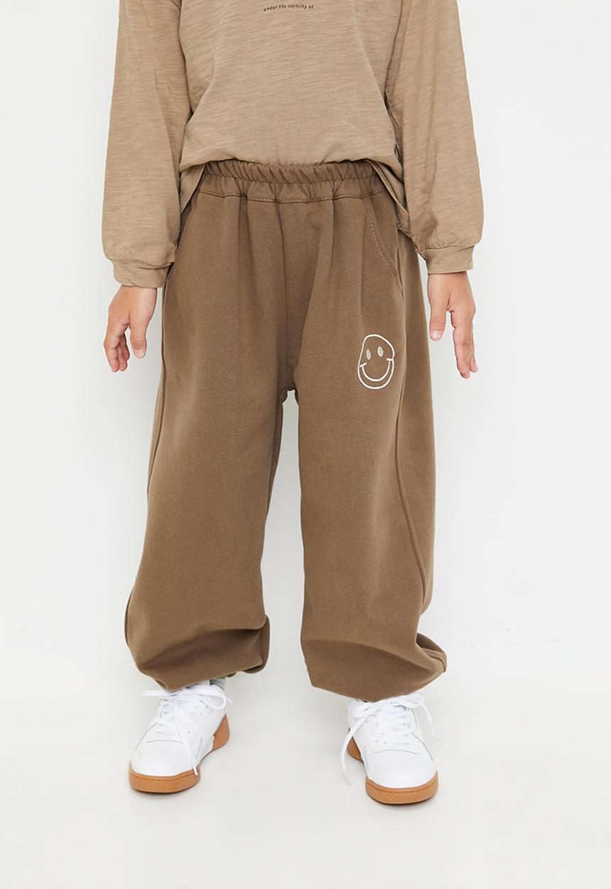 Pop Candy - Cuffed jogger pants - brown