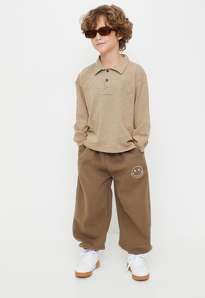 Pop Candy - Cuffed jogger pants - brown