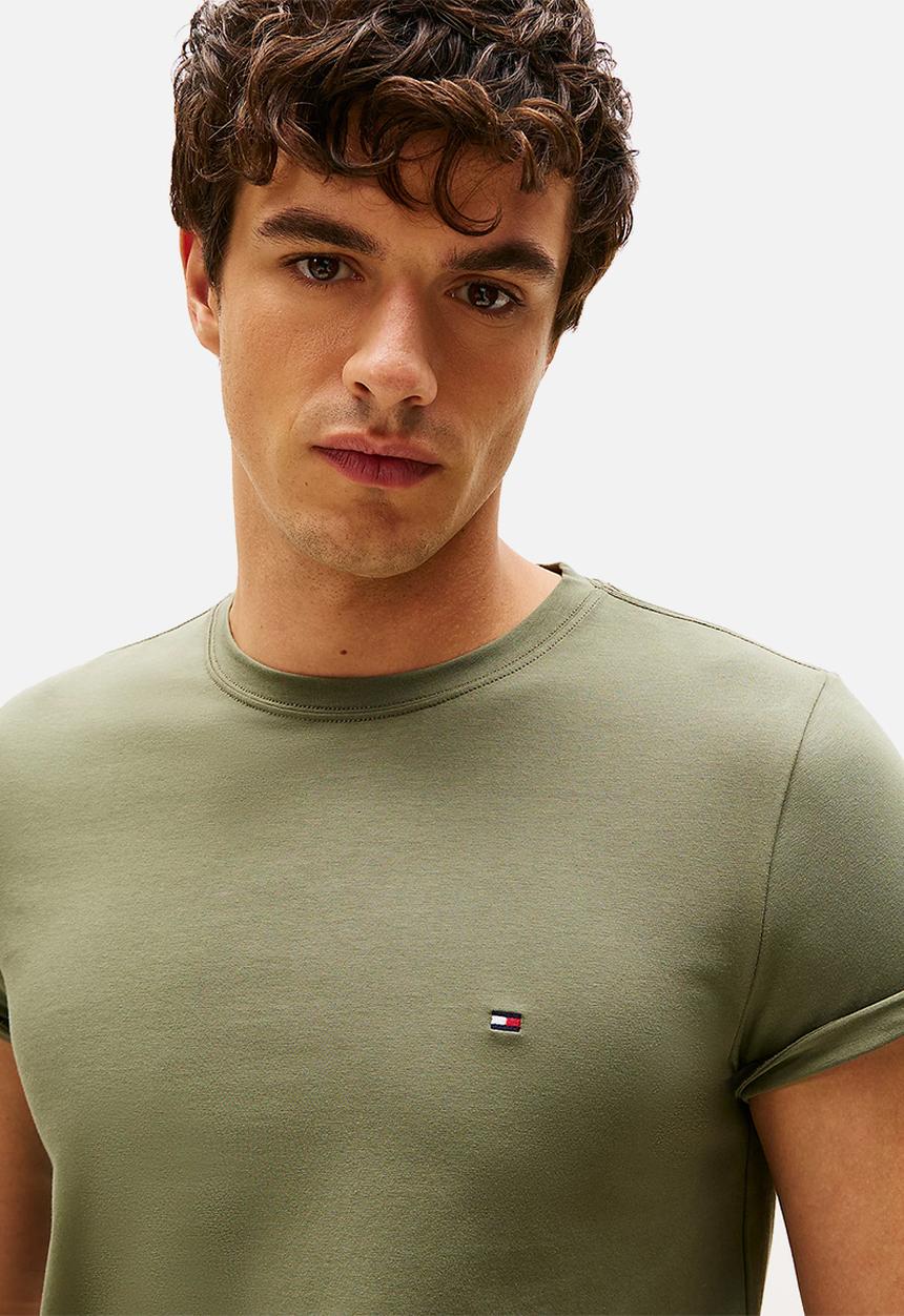 Tommy Hilfiger - Stretch Slim Fit Tee - Battle Green