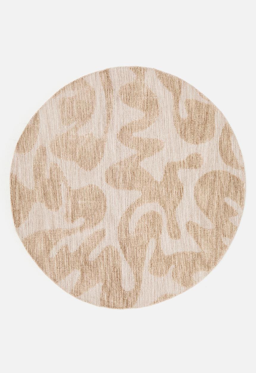 Sixth Floor - Swirl Round Rug - Natural