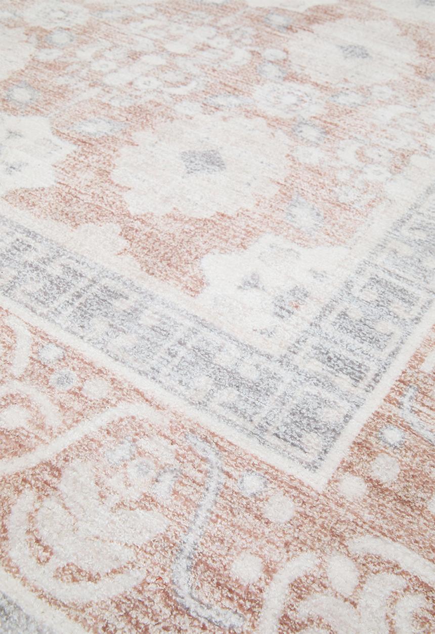 Sixth Floor - Antique Printed Wool Blend Rug - Dusty Pink
