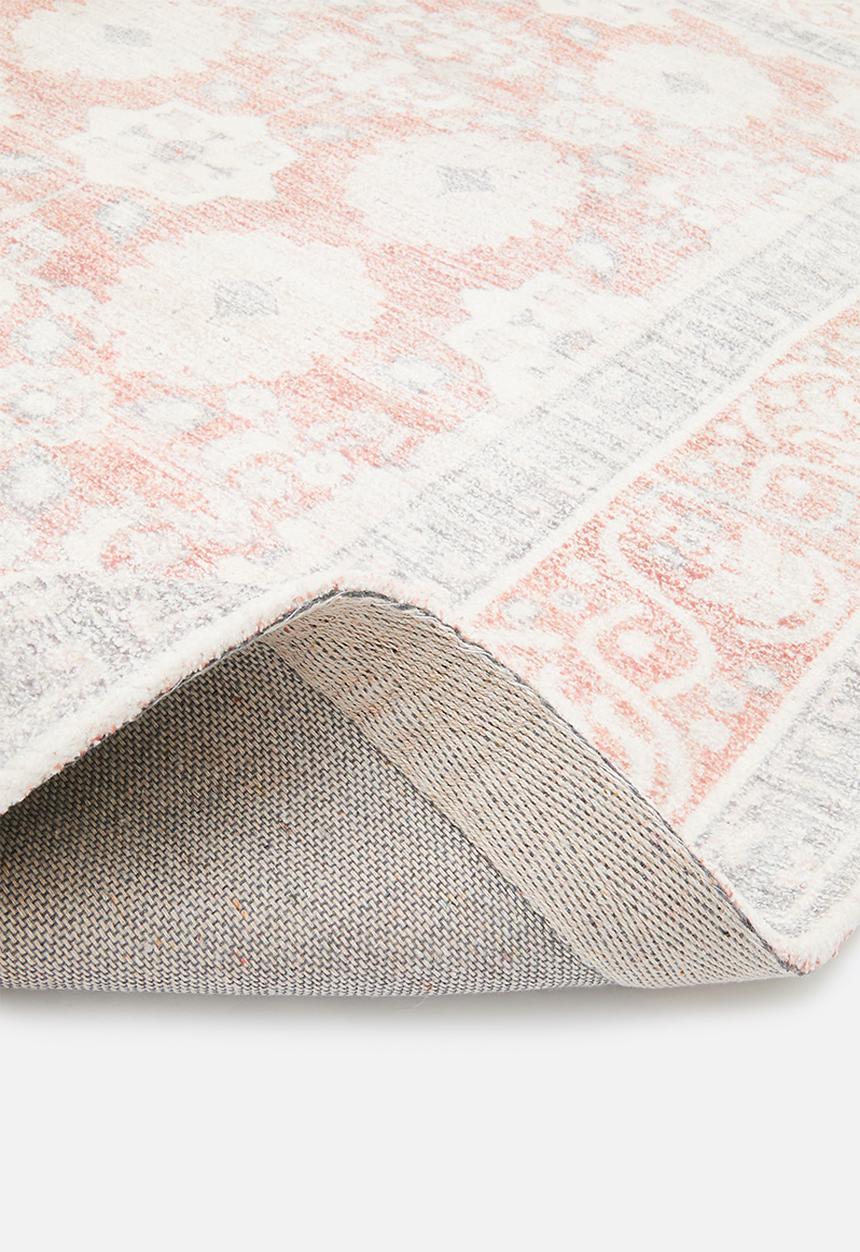 Sixth Floor - Antique Printed Wool Blend Rug - Dusty Pink