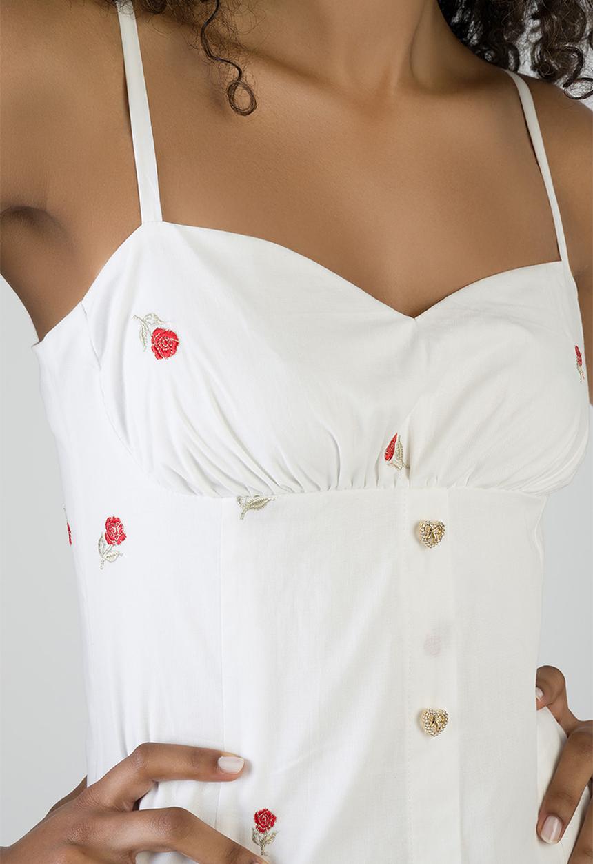 SISSY BOY - Sparks Fly: Mini Dress - White