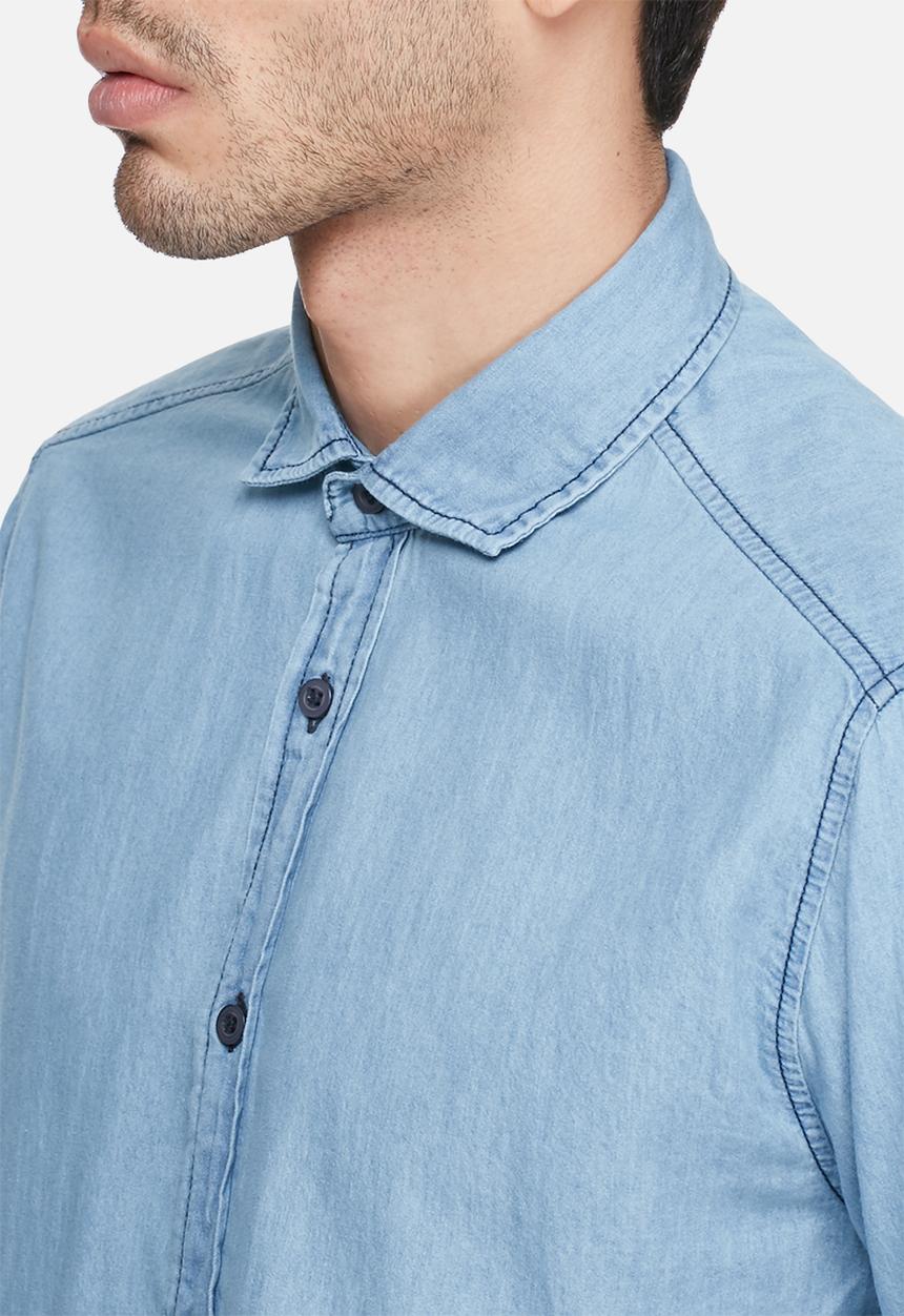 basicthread - Denim regular fit shirt 